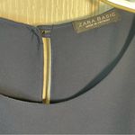 ZARA Basic Navy Blue A Line Dress Fits A L Photo 3