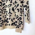 Amazon PRETTYGARDEN Crewneck Long Length Leopard Cheetah Print Sweater Small Photo 2