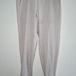 Athleta Brooklyn Textured Leopard Joggers Abalone Beige Cream Size 10 Photo 1