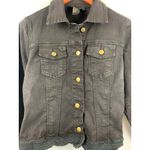 Twisted London Womens Black Denim Jacket With Lace Trim Size S Photo 1