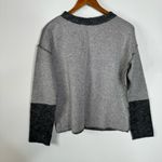 Brand Unique Wool Blend Long Sleeve Crewneck Size 0 Gray Photo 2