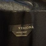 Versona  Contemporary Black Faux Leather Sparkle Leggings Size 12 Photo 13