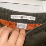 Tommy Hilfiger RARE & VINTAGE/Y2K VELVET OLIVE GREEN MINI SKIRT W GOLD ACCENT CHAIN Photo 8