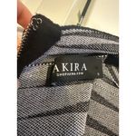 Akira Bodycon Midi Sweater Dress Black White Mock Neck Long Sleeve Size Small Photo 9