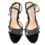 Jessica Simpson  Black Strappy Heels Photo 2