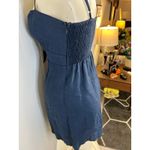 Faithfull the Brand Rodeo Navy Blue Tie-Front Dress. 100% Linen. Size 6/M Photo 8