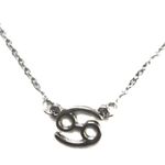 Cancer Horoscope Sign Charm Pendant Necklace Silver Photo 4