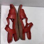 Baretraps Janus Gorpcore Red Strappy Faux Leather Flat Adjustable Sandals Sz 10 Photo 6