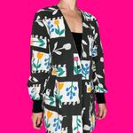 Cherokee Vintage 90’s Floral Abstract Art Paint Shirt Photo 7