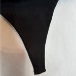 Princess Polly  Black Plunge V Neck Square Back Bodysuit Size 8 Photo 1