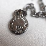 Liz Claiborne Vintage  Gray Teardrop Beveled Rhinestones 15" Silver Tone Necklace Photo 4