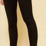 Ted Baker  Esstie Waxed Black Ankle Zip Skinny Pants Size 1 (2/4) Photo 0