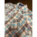 Roper Western Cowgirl Pearl Snap Women Large Rodeo Festival Country Concert Orange Photo 1