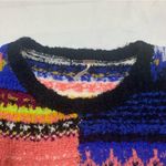 Free People womens large best day ever sweater pullover alpaca multicolor pink Photo 4