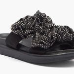 NEW AZALEA WANG Stillwater Slide Sandal (Women) 7.5M, BLACK Size 7.5 Photo 0