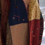 Sharon Anthony Crystal Boho Ethnic Patch Jacket Multicolor Button FrontSize 3X Photo 3