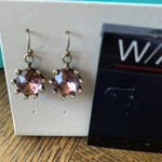 NWT WA Studios Pink crystal earrings Photo 1