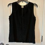 Ecru black cutout tie tank Photo 3