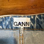 Ganni  Blue Acid Wash Betzy Flare Jeans Photo 6