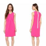 L'Agence  Pink Draped Front 100% Silk Mini Sleeveless Dress Women's Size 4 Photo 1