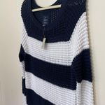 American Eagle NEW Striped Loose Knit Long Length Jeggings Sweater ~ Size L Photo 5