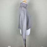 Wilfred Aritzia Sweater Small Cropped Turtleneck Merino Wool Ribbed Pullover S Purple Photo 5
