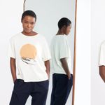 Known Supply Cropped Graphic Tee Organic Cotton. Size Medium. Photo 1