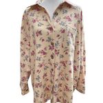 Cherokee Vintage  Pale Yellow Floral Shacked Button-Up 22/24 Photo 0