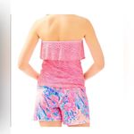 Lilly Pulitzer Lily Pulitzer Wiley Tube Top in Coral Reef Scalloped Laced Shells Photo 4