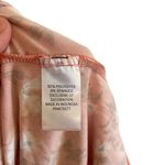 SO  Plus size XXL floral rust color orange long sleeve cowl neck dress prairie La Photo 2