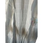 Laura Ashley White Cotton Embroidered Floral Kimono Long Robe Women Sz L VTG Photo 8