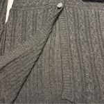 Lane Bryant 22/24 Long Cardigan Sweater Cable Knit Snowflake Buttons Wool Blend Photo 10