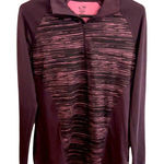 Champion  Duo-Dry Brown Pink Long Sleeve 1/4 Zip Athletic Top Women’s Size S Photo 0