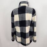 Stillwater Supply Black and Cream Fleece Pullover Size Large Buffalo Check Fleec Photo 4