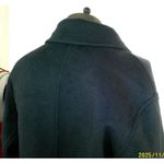 Mango New NWT Womens XXS MNG Handmade Wool Coat Belt Dark Teal Blue Picarol Photo 11