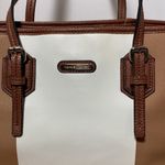 Dana Buchman  white and brown shoulder bag Photo 1