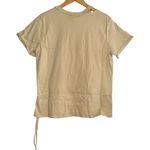 n:philanthropy NWT  Vancouver Short Sleeve Ruched Side Tan T-Shirt Photo 2