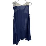 Umgee  lace patchwork navy lightweight knee length dress large casual wedding Photo 1