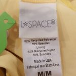 l*space πL*π Eco Chic Repreve Fisher Bikini Top ~ Ribbed Golden Hour Medium M NWT Photo 9