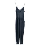 Cinq a Sept Finnley Jumpsuit‎ Cupro Satin Shadow Gray Blue Size Medium Photo 7