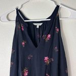 Lucky Brand  Navy Striped Racerback Top size Large Photo 1