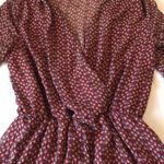 Cecico Belle sleeve floral wrap romper Photo 1