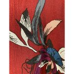 Free People  Electric Orchid Print Swing Tunic Oxblood Top XS oversized Photo 6