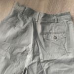 American Vintage Vintage Pasta High Rise Pleated 100% Cotton Dark Grey 7" Shorts Size 10 Photo 4