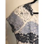 Pinky Los Angeles Blue and White Lace Dress Preppy Brunch Wedding Guest Sunday Size L Photo 61