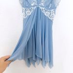 Avidlove Y2K Womens Fairy Top Size S Pastel Blue Babydoll Lace Lingerie Coquette Romantic Photo 4