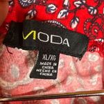 Moda NWT Red Paisley High-Low Ruffle Hem Skirt – Size XL Photo 4