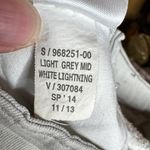 Old Navy  Mid-Rise Rockstar Distressed Light Gray & White Jeans Size 2 Photo 7