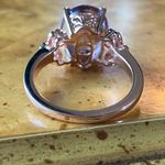 Natural Rose de France Amethyst Sterling Silver Ring Purple Photo 4