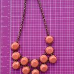 Lucky Brand  Elegant Coral beaded statement chain Necklace chocker 16+3” Photo 0